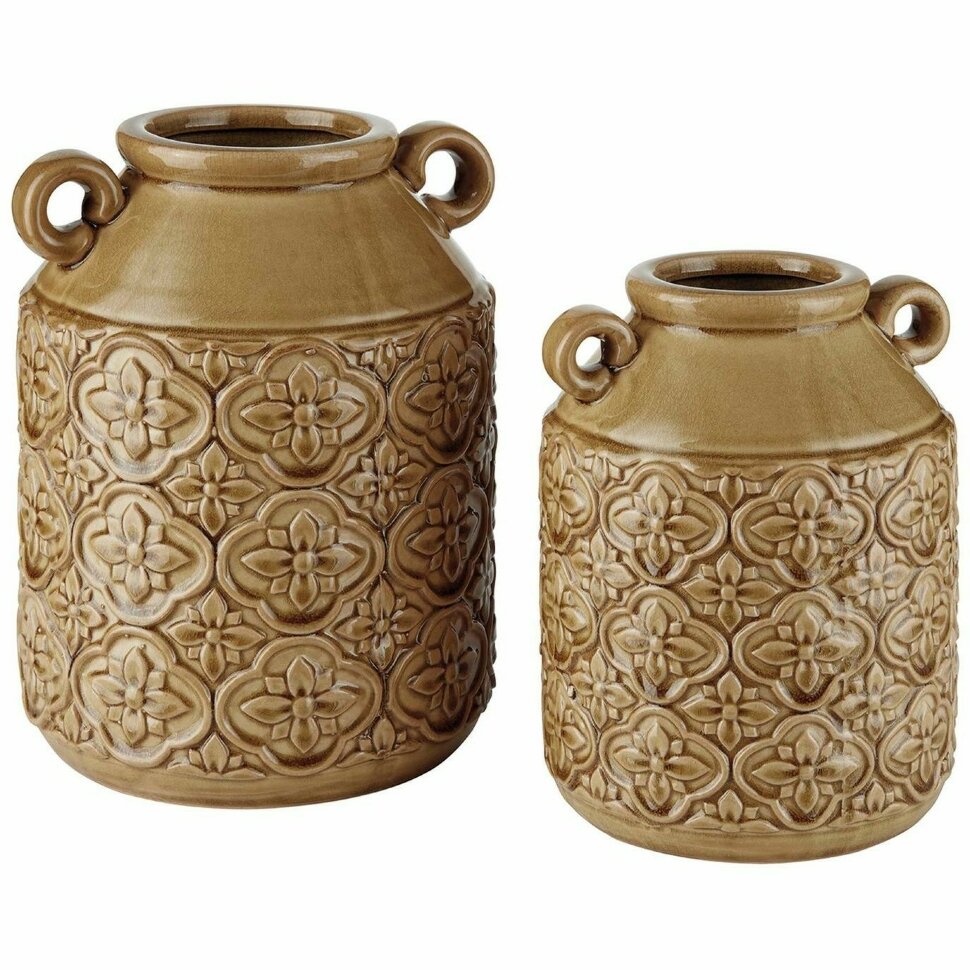ВАЗА Д/ЦВЕТОВ HOME ACCENT A2000128 EDALINE (НАБОР 2 ШТ) Коричневый ВАЗА Д/ЦВЕТОВ HOME ACCENT A2000128 EDALINE (НАБОР 2 ШТ) Коричневый