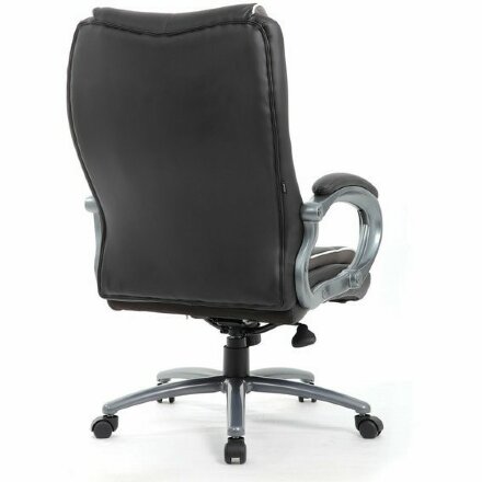 Кресло офисное BRABIX PREMIUM &quot;Strong HD-009&quot;, НАГРУЗКА до 200 кг, экокожа черная, ткань серая, 531945 Серый