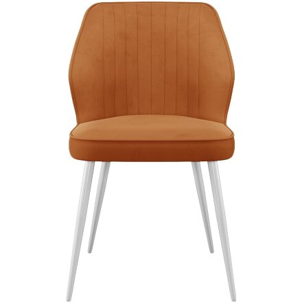 Стул DikLine 222 B17 TERRACOTTA, ножки белые 