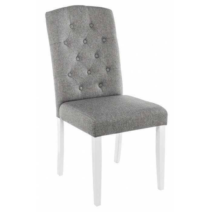 Стул деревянный Menson white / fabric pebble Стул деревянный Menson white / fabric pebble