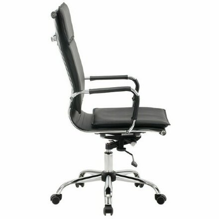Кресло офисное BRABIX &quot;Cube EX-523&quot;, экокожа, хром, черное, 531946 Черный