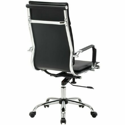 Кресло офисное BRABIX &quot;Cube EX-523&quot;, экокожа, хром, черное, 531946 Черный