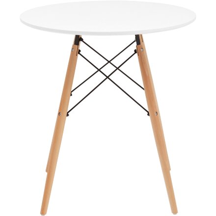 Стол круглый Eames DSW NEW D70 белый 