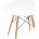 Стол круглый Eames DSW NEW D70 белый 