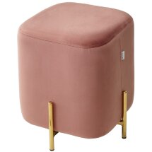 Пуф для гостиной ARES BLUVEL-52 PINK / GOLD М-City