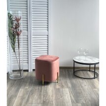 Пуф для гостиной ARES BLUVEL-52 PINK / GOLD М-City