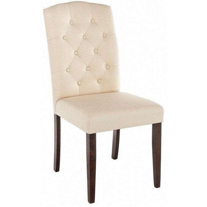 Стул деревянный Menson dark walnut / fabric cream Стул деревянный Menson dark walnut / fabric cream