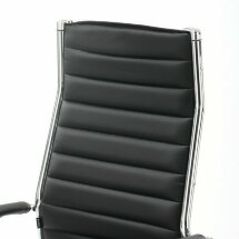 Кресло офисное BRABIX &quot;Style EX-528&quot;, экокожа, хром, черное, 531947