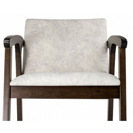 Стул деревянный Lono tobacco / light grey 