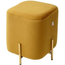 Пуф для гостиной ARES BLUVEL-68 YELLOW / GOLD М-City