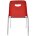 Стул пластиковый на металлокаркасе Venezia-4 Rosso red Ral 527 Красный