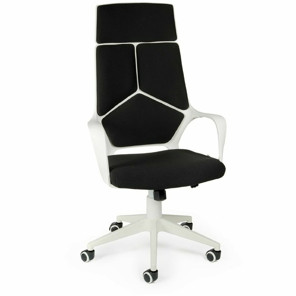 Кресло офисное / IQ / (white+black) белый пластик / черная ткань Кресло офисное / IQ / (white+black) белый пластик / черная ткань