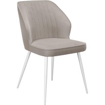 Стул DikLine 222М B03 BEIGE, ножки белые