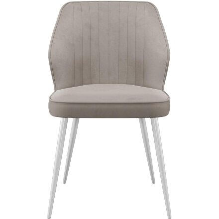 Стул DikLine 222М B03 BEIGE, ножки белые 