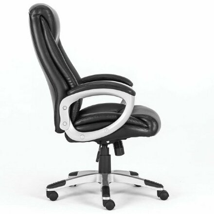 Кресло офисное BRABIX PREMIUM &quot;Grand EX-501&quot;, рециклированная кожа, черное, 531950 Черный
