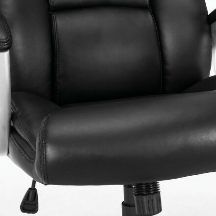 Кресло офисное BRABIX PREMIUM &quot;Grand EX-501&quot;, рециклированная кожа, черное, 531950 Черный