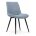 Стул на металлокаркасе Fox black / light blue 