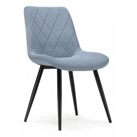 Стул на металлокаркасе Fox black / light blue 