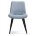 Стул на металлокаркасе Fox black / light blue 