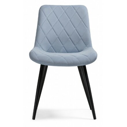Стул на металлокаркасе Fox black / light blue 