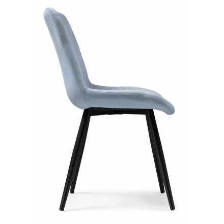 Стул на металлокаркасе Fox black / light blue 