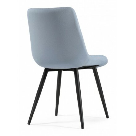 Стул на металлокаркасе Fox black / light blue 