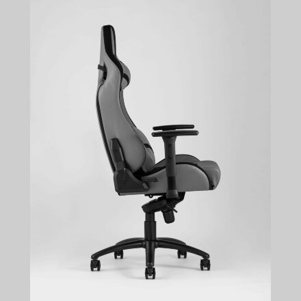 Игровое кресло Stool Group компьютерное TopChairs Racer Premium серое геймерское 