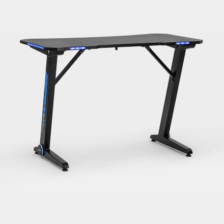 Стол геймерский Stool Group компьютерный игровой для геймеров TopChairs Arena LED черный 
