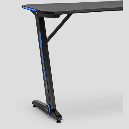 Стол геймерский Stool Group компьютерный игровой для геймеров TopChairs Arena LED черный 