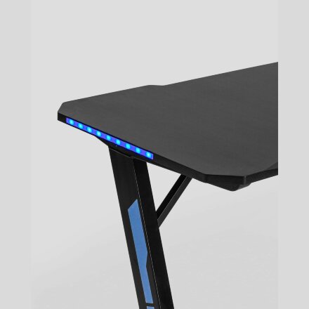 Стол геймерский Stool Group компьютерный игровой для геймеров TopChairs Arena LED черный 