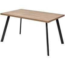 Стол BRICK M 120 Дуб Канзас/ Черный М-City