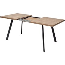 Стол BRICK M 120 Дуб Канзас/ Черный М-City