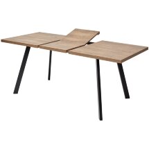 Стол BRICK M 120 Дуб Канзас/ Черный М-City