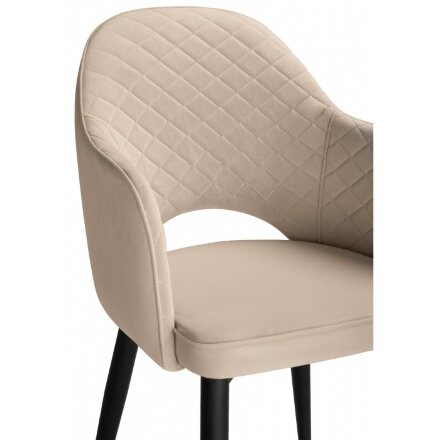 Стул на металлокаркасе Vener beige / black 