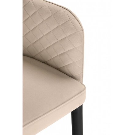 Стул на металлокаркасе Vener beige / black 