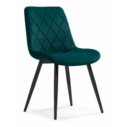 Стул на металлокаркасе Fox black / green 