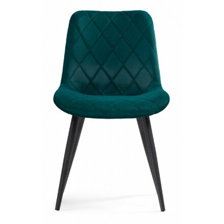 Стул на металлокаркасе Fox black / green 