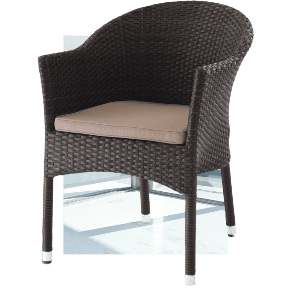 Плетеное кресло AFM-353BL Brown + подушка Плетеное кресло AFM-353BL Brown + подушка