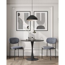 Стол Tulip D80 черный