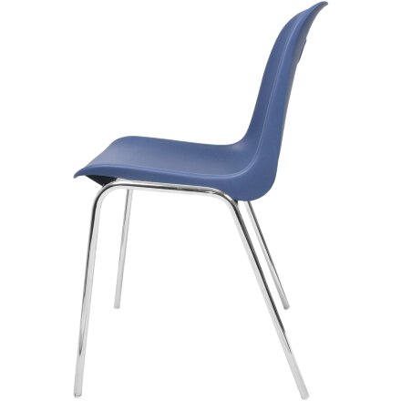 Стул пластиковый на металлокаркасе Venezia-4 blue ral 5009 Синий