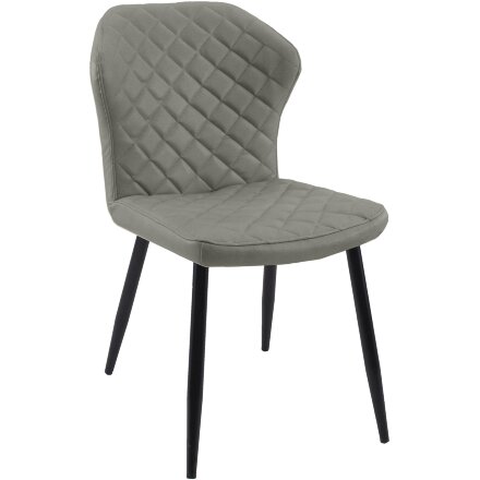 Стул DikLine 239М кож/зам GREY, ножки черные 