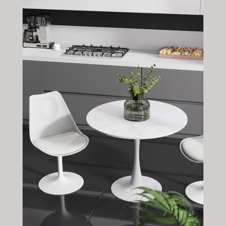 Стол Tulip D80 белый 