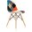 Стул Stool Group DSW Patchwork обивка ткань ножки массив дерева 