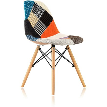 Стул Stool Group DSW Patchwork обивка ткань ножки массив дерева 