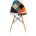 Стул Stool Group DSW Patchwork обивка ткань ножки массив дерева 