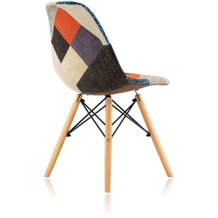 Стул Stool Group DSW Patchwork обивка ткань ножки массив дерева 