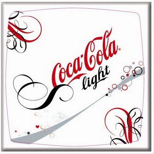 Круглая столешница Werzalit (60 см) coca cola lightl печать Белый Круглая столешница Werzalit (60 см) coca cola lightl печать Белый