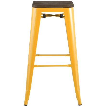 Стул барный TOLIX WOOD желтый 