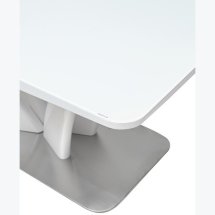 Стол FREYA 160 WHITE GLASS белый глянец