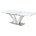 Стол FREYA 160 WHITE GLASS белый глянец Белый глянец